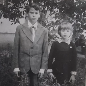 Nadezhda's children getting ready for school